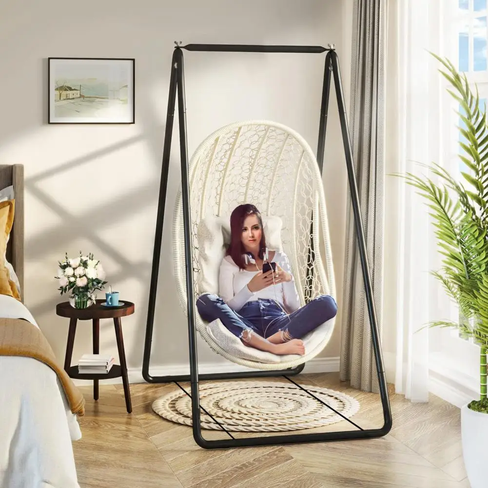 A-shaped Strong Load Bearing Anti-deformed Hammock Chair Stand Swing Seat Metal Support Rack (without Hammock Chair)