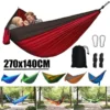 Double-person anti-rollover nylon hammock swing outdoor hammock camping parachute fabric hammock